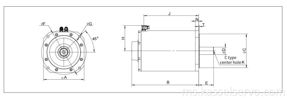 5Direct drive motor solid shaft type